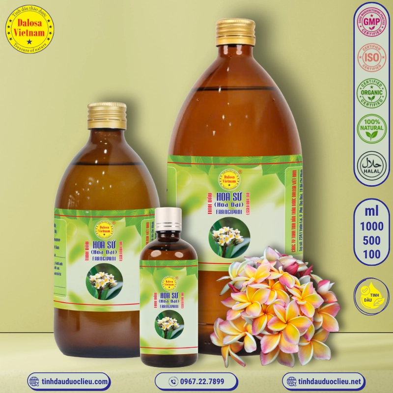 Tinh Dầu Hoa Sứ - Frangipani Essential Oil 2 tinh dau hoa su hoa dai frangipani plumeria alba essential oil