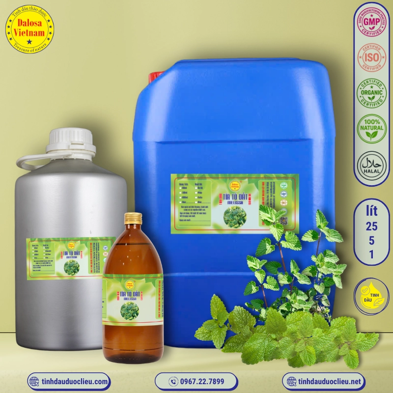 Tinh Dầu Tía Tô Đất - Melissa Essential Oil 1 tinh dau tia to dat tia to chanh melissa lemon balm balm mint melissa officinalis essential oil 3