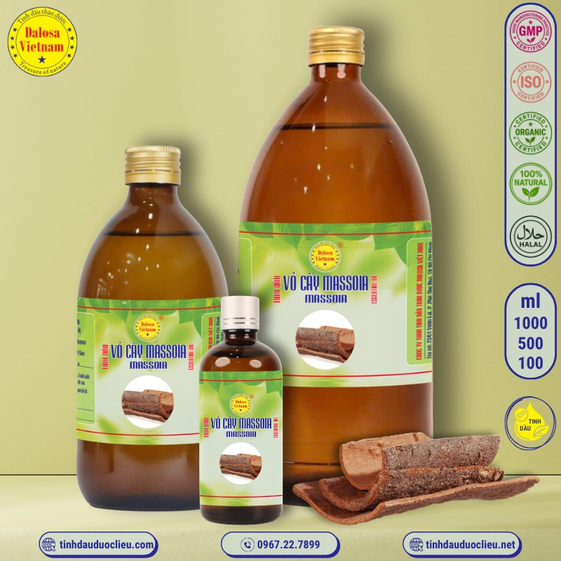 Tinh Dầu Vỏ Cây Massoia - Massoia Bark Essential Oil 2 tinh dau vo cay massoia massoia bark cryptocarya massoy essential oil